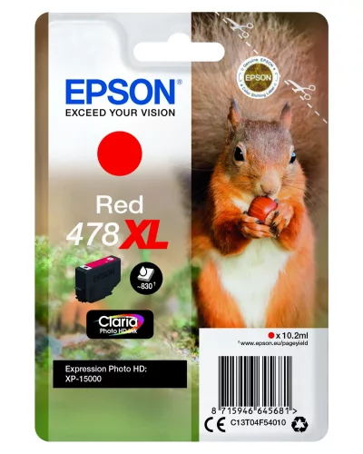 Epson T04F5 Eredeti Tintapatron Red No.478XL