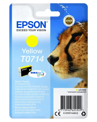Epson T0714 Yellow Eredeti Tintapatron