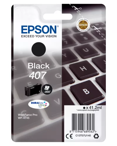 Epson T07U1 Black Eredeti Tintapatron No.407