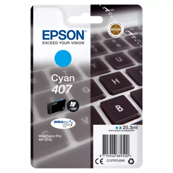 Epson T07U2 Cyan Eredeti Tintapatron No.407