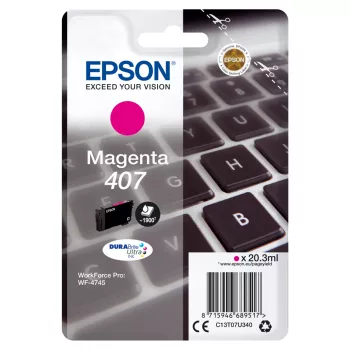 Epson T07U3 Magenta Eredeti Tintapatron No.407