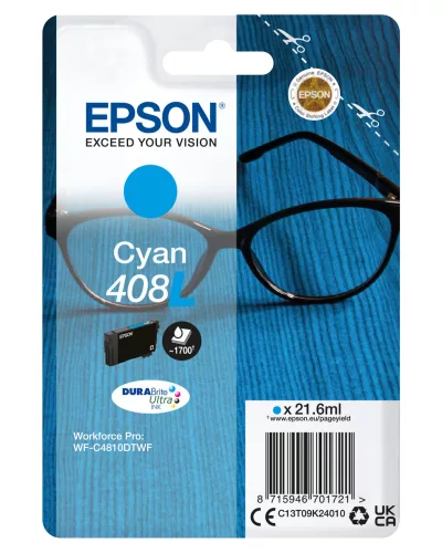 Epson T09K2 Cyan Eredeti Tintapatron No.408L