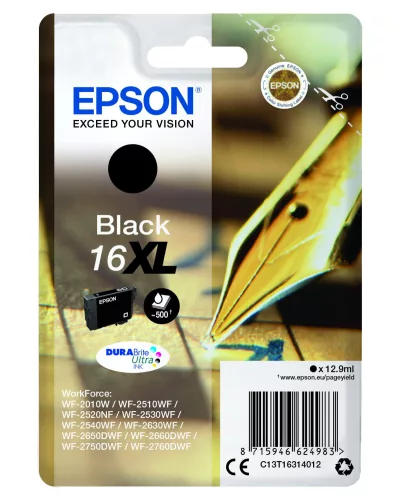 Epson T1631 Black Eredeti Tintapatron No.16XL