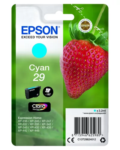 Epson T2982 Cyan Eredeti Tintapatron No.29