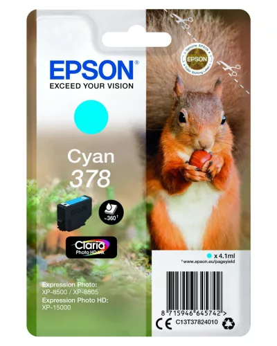 Epson T3782 No.378 Cyan Eredeti Tintapatron