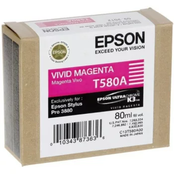 Epson T580A Vivid Magenta Eredeti Tintapatron
