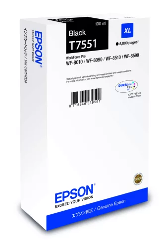 Epson T7551 Eredeti Tintapatron Black