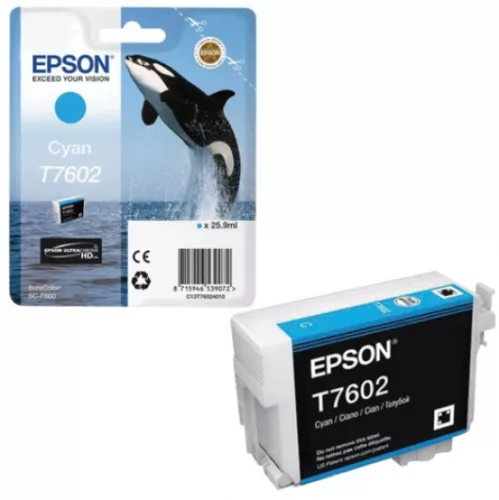 Epson T7602 Cyan Eredeti Tintapatron