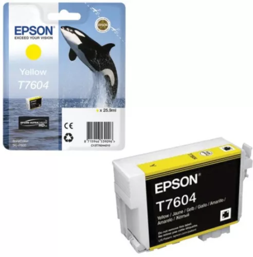 Epson T7604 Yellow Eredeti Tintapatron