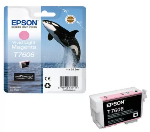 Epson T7606 Light Magenta Eredeti Tintapatron