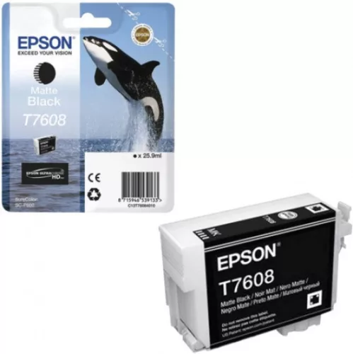 Epson T7608 Eredeti Tintapatron Matt Bk