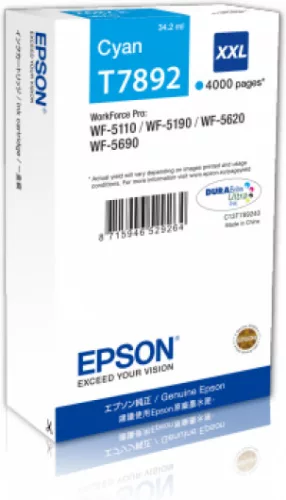 Epson T7892 Cyan Eredeti Tintapatron