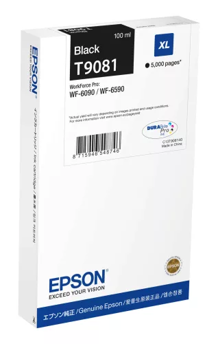Epson T9081 Black Eredeti Tintapatron