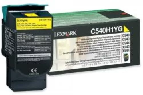 Lexmark C54x/X54x High Return Toner Yellow 2K Eredeti C540H1YG