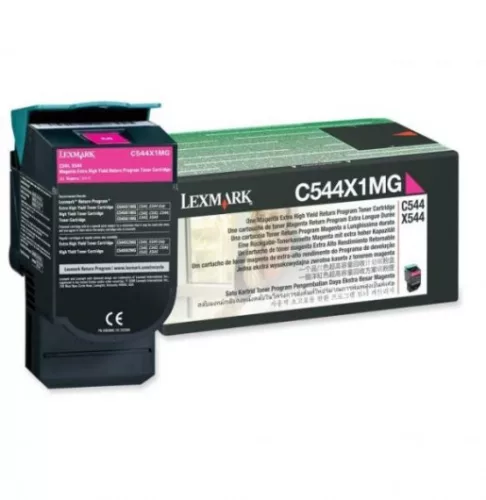 Lexmark C544/X544 Extra High Return Toner Magenta 4K Eredeti C544X1MG