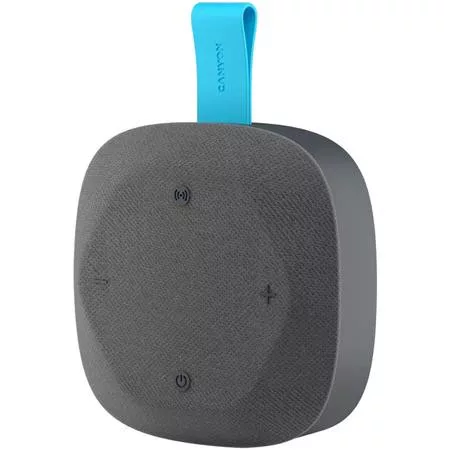 Hangszóró, hordozható, Bluetooth 5.3, CANYON "Hexagon 10", szürke-kék