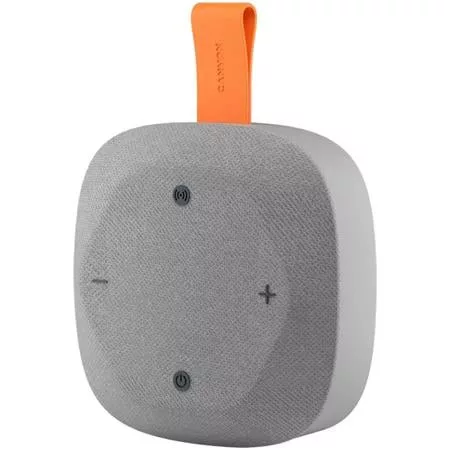 Hangszóró, hordozható, Bluetooth 5.3, CANYON "Hexagon 10", szürke-narancs