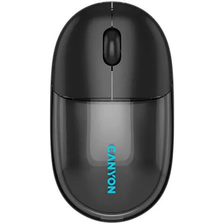 Egér, vezeték nélküli, dual-mode kapcsolat, optikai, CANYON "OnClick 24", fekete