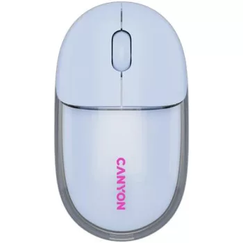   Egér, vezeték nélküli, dual-mode kapcsolat, optikai, CANYON "OnClick 24", kék