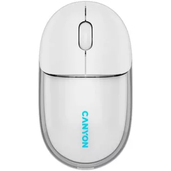   Egér, vezeték nélküli, dual-mode kapcsolat, optikai, CANYON "OnClick 24", fehér