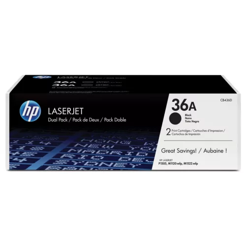 HP CB436AD 2* No.36A Black Eredeti Toner