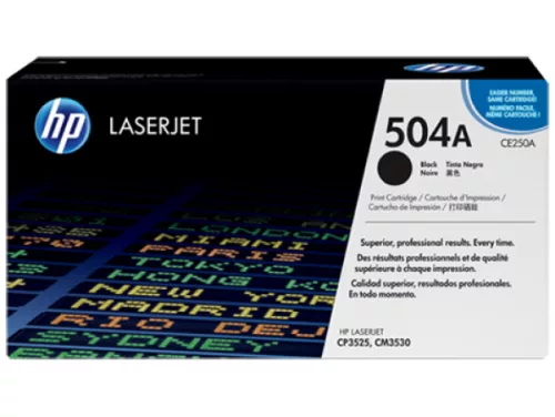 HP CE250A No.504A Black Eredeti Toner