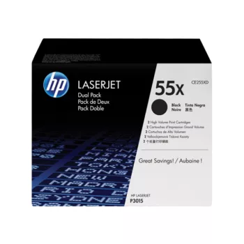 HP CE255XD 2* No.55X Black Eredeti Toner