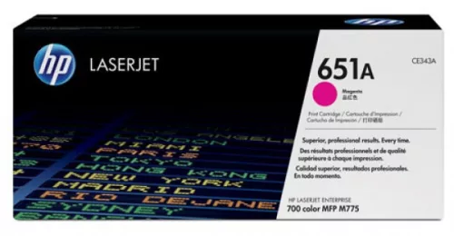 HP CE343A No.651A Sérült Dobozos Magenta Eredeti Toner