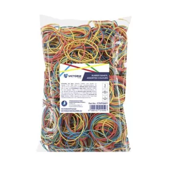   Postázógumi, 60X2 mm, VICTORIA FACILITY, 1 kg, vegyes színű