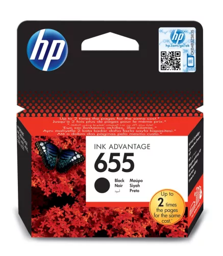 HP 655 Black CZ109AE Eredeti Tintapatron