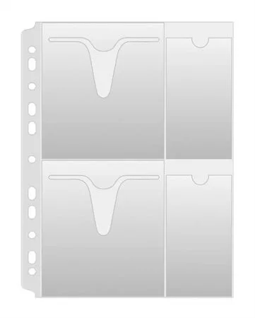 CD/DVD genotherm, lefűzhető, A4, 160 mikron, víztiszta, DONAU