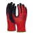 Védőkesztyű, latex, DONAU "Safety", 11/XXL méret, piros