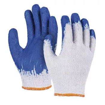   Védőkesztyű, textil, DONAU "Safety", 10/XL, kék