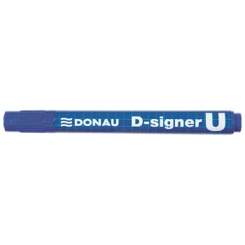   Alkoholos marker, 2-4 mm, kúpos, DONAU "D-signer U", kék