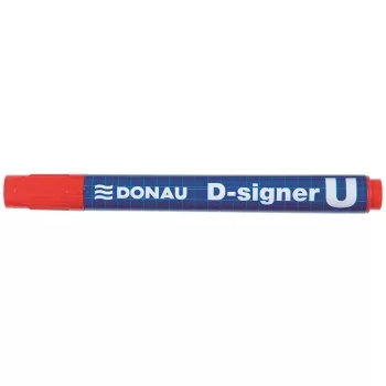   Alkoholos marker, 2-4 mm, kúpos, DONAU "D-signer U", piros