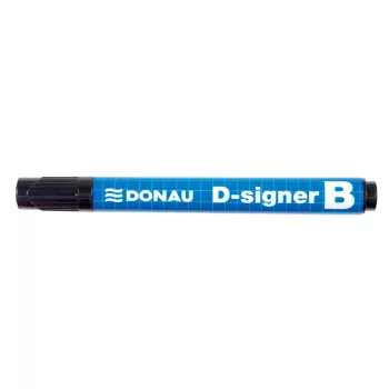   Táblamarker, 2-4 mm, kúpos, DONAU "D-signer B"", fekete