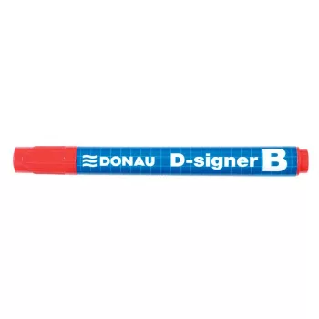   Táblamarker, 2-4 mm, kúpos, DONAU "D-signer B", piros