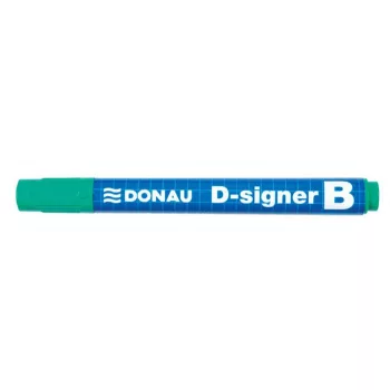   Táblamarker, 2-4 mm, kúpos, DONAU "D-signer B", zöld