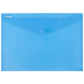 Irattartó tasak, A4, PP, patentos, DONAU, kék
