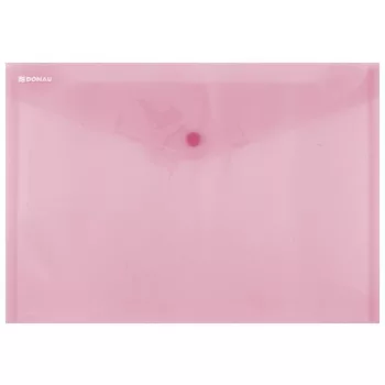 Irattartó tasak, A4, PP, patentos, DONAU, piros