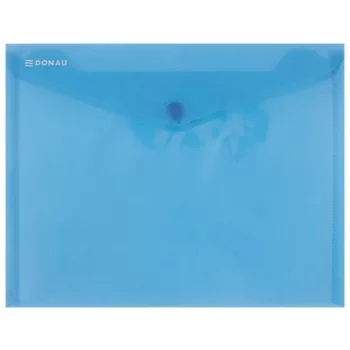 Irattartó tasak, A5, PP, patentos, DONAU, kék