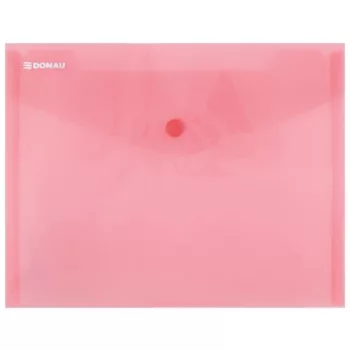 Irattartó tasak, A5, PP, patentos, DONAU, piros