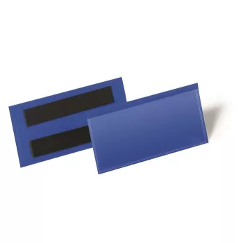   Logisztikai zseb, 100x38 mm, fekvő, DURABLE, mágnessel, sötétkék