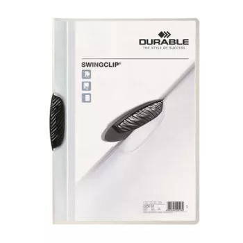   Gyorsfűző, klipes, A4, DURABLE "Swingclip® 30", fekete