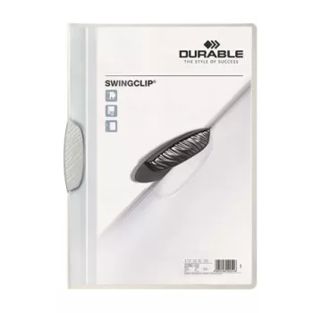   Gyorsfűző, klipes, A4, DURABLE "Swingclip® 30", fehér