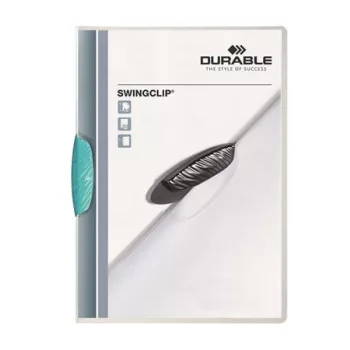   Gyorsfűző, klipes, A4, DURABLE "Swingclip® 30", világoskék