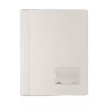   Gyorsfűző, A4, extra erős, DURABLE "DURALUX®", áttetsző fehér