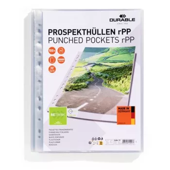   Genotherm, lefűzhető, PP, A4, 80 mikron, DURABLE "rPP"