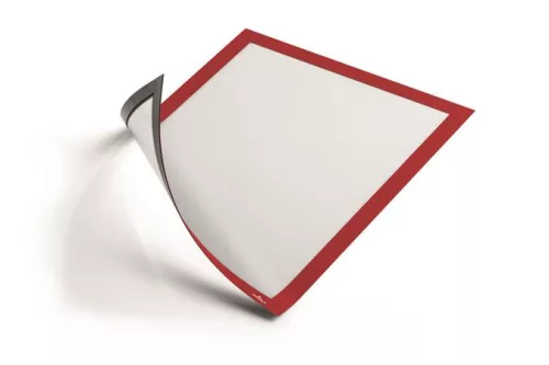 Infokeret, A4, mágneses, DURABLE "DURAFRAME® MAGNETIC", piros