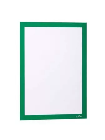 Infokeret, A4, öntapadó háttal, DURABLE "DURAFRAME®", zöld
